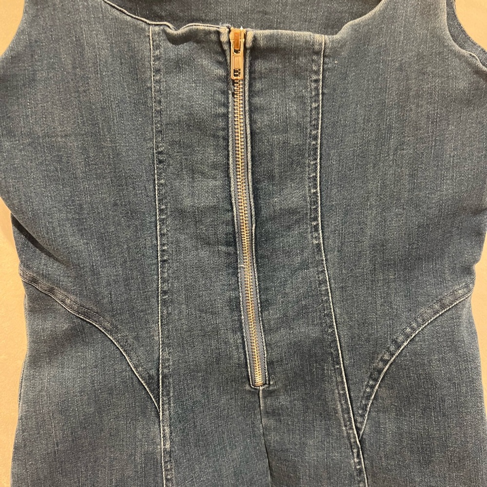 Haute Monde Denim bodycon mini dress - Picture 7 of 11